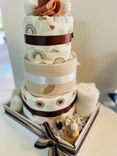 Load image into Gallery viewer, Neutral baby nappy cake
